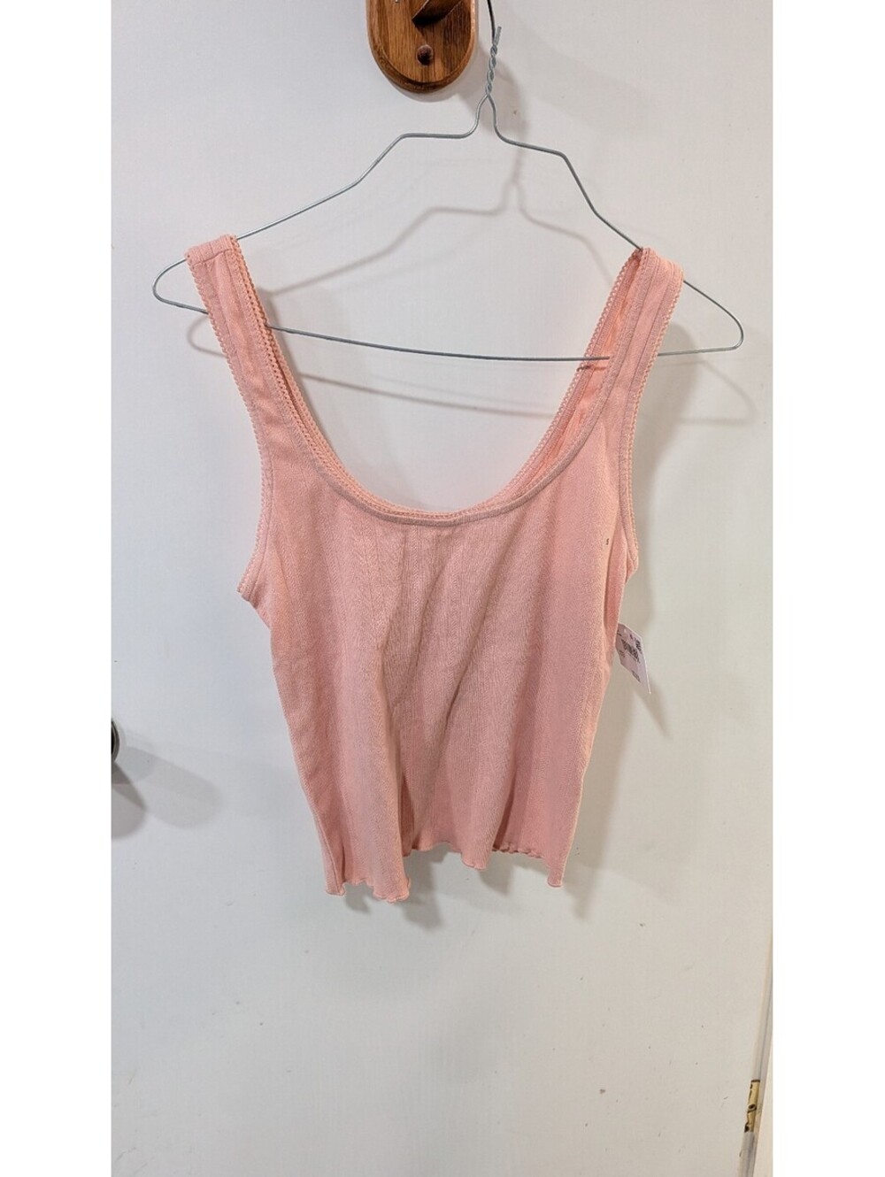 American Eagle Pink Ribbed Tank Top Size Small